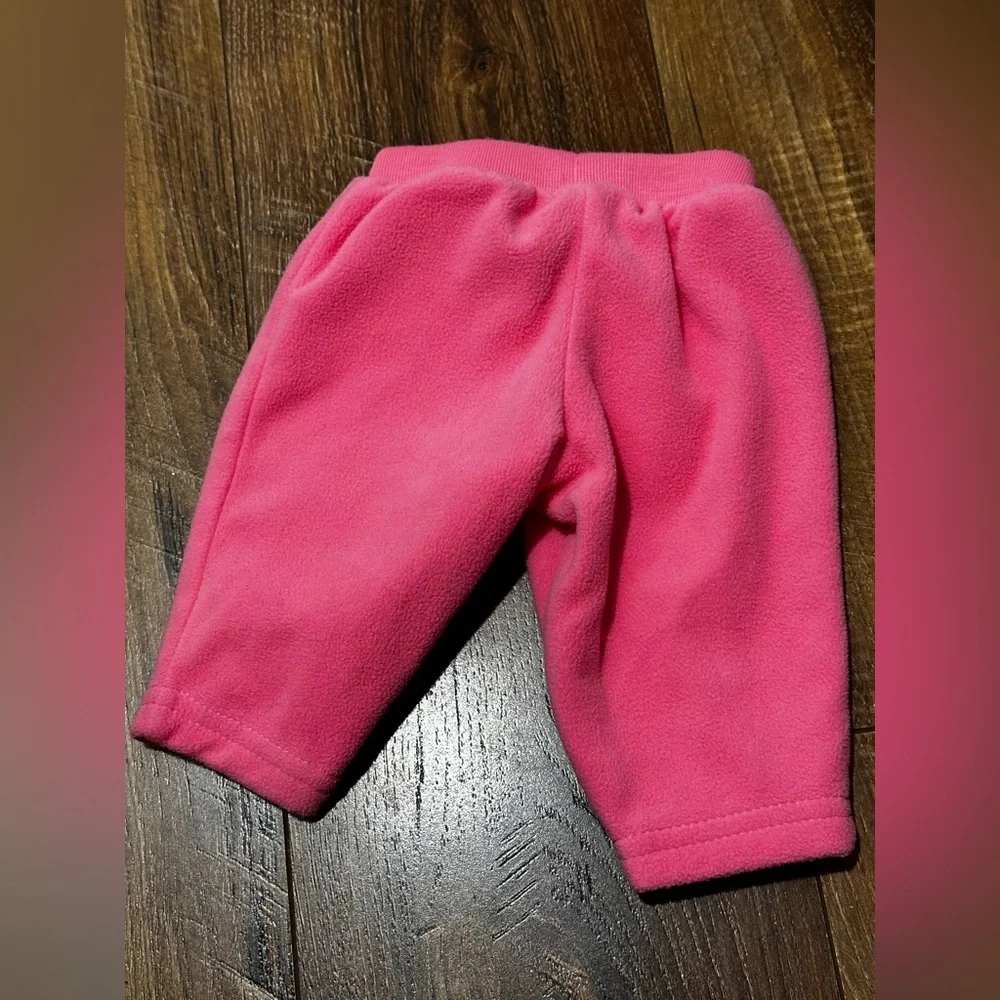 Carters newborn fleece pink pants